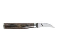 KAI Shun Premier Tim Mälzer coltello da sbucciatura giapponese con lama di 5 cm - Nucleo VG-MAX 61 HRC, 32 strati di damasco lucidato a specchio - Legno Pakka con venature marrone medio