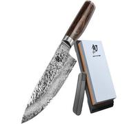 Kai Shun Premier Tim Mälzer Set TDM1706-W25 set da3 pezzi, coltello da chef, pietra per affilare combinata e ausilio per l'affilatura