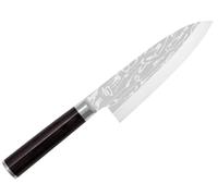 KAI Shun Pro Sho Deba coltello da cucina giapponese 21 cm lunghezza lama - Acciaio A 10 61 (±1) HRC - Legno Pakka nero - fatto a mano con affilatura unilaterale - Made in Japan
