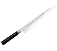 KAI Shun Pro Sho Yanagiba coltello giapponese per sushi, coltello per sashimi 27 cm lunghezza lama - Acciaio A 10 61 HRC - Legno Pakka nero - fatto a mano con affilatura unilaterale - Made in Japan