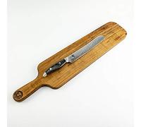 Kai Shun Set di coltelli Nagare NDC-0705 - Esclusivo coltello da pane giapponese + 100% tagliere fatto a mano per baguette unico