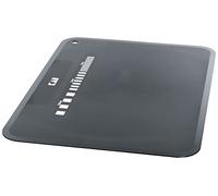 KAI Tappetino da taglio flessibile con unità di misura, nero, misura L - Antibatterico, plastica nera - Dimensioni 37 x 27 x 0,2 cm - Tagliere, facile da pulire