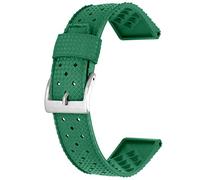 Kai Tian Bracciale di qualità 20mm Cinturino in gomma resistente in silicone per uomini e donne verde