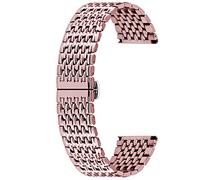 Kai Tian Cinturino Orologio 20mm Bracciale Orologio Acciaio Inossidabile Cinturini Ricambio Affusolati per Donna Uomo Chiusura Distribuzione Oro Rosa