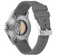 Kai Tian Cinturino per orologio da uomo in gomma Grigio con cinturino curvo nobile da 20mm per uomo donna