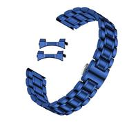 Kai Tian Solid Double Ends Bracciale in acciaio inossidabile, spazzolato lucido e finitura opaca. Cinturino di ricambio in metallo per orologi per uomini e donne 18 mm, 20 mm, 22 mm, 24 mm. Blu, nero