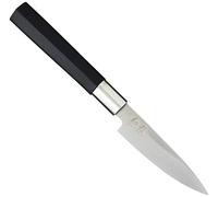 KAI Wasabi Black Coltello multiuso 10,0 cm lunghezza lama - acciaio inossidabile 6A/1K6 lucidato 58 (±1) HRC - manico in polipropilene nero - coltello universale - Made in Japan