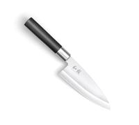 KAI Wasabi Black Deba 10,5 cm lunghezza lama - acciaio inossidabile 6A/1K6 lucidato 58 (±1) HRC - manico in polipropilene nero - coltello da cucina giapponese - Made in Japan