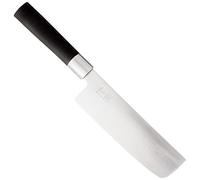 KAI Wasabi Black Nakiri 16,5 cm lunghezza lama - acciaio inossidabile 6A/1K6 lucidato 58 (±1) HRC - manico in polipropilene nero - coltello da verdura - Made in Japan