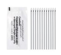 KAIAIWLUO Kit Aghi per Piercing, 12 Pezzi 16G Sterili per Orecchio, Corpo, Ombelico e Capezzolo - Strumento All'orecchio Body Piercing