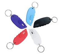 KAIAIWLUO Mini Tagliacarte,5 PCS Coltello Portachiavi Lama di Sicurezza Apriscatole Termoretraibile per Aprire Le Lettere Usato per Regali di Decorazione Portachiavi