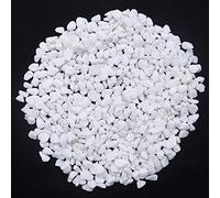 KAIAIWLUO Piccoli Ciottoli Bianchi Naturali,500G Ciottoli Bianchi Piccole Pietre Ghiaia Decorativa Pietre di Roccia di Fiume Pietre Ghiaia Decorativa Sassi per Piante Acquari Giardino Decorazioni
