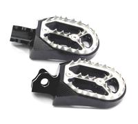 KAIAYGEE Pedalina Moto per KLX125 per D-Tracker 2010-2016 per KLX150 L BF S 2009-2025 Aggiornamento Moto Pedane con Denti di Squalo più Larghi Poggiapiedi Parti di Moto(Black)