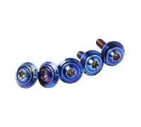 KAIAYGEE Vite a testa sottile in lega di titanio UFO per decorazione del pannello esterno della scocca della moto, utilizzabile per M6 64, sette opzioni di colore(Blue)