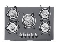 Kaichenyt 30" 5 bruciatori in vetro temperato built-in piano cottura a gas, fornello superiore a gas fornello da cucina, con sistema di abbandono della fiamma