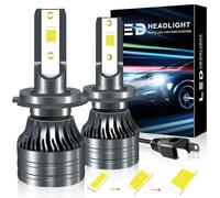 KaiDengZhe H7 LED Lampadina per Fari, 2024 Aggiornamento più Recente H7 LED Lampadina con 30 PZ chip LED, 6000k Bianco 18000LM Fari Abbaglianti e Anabbaglianti più Luminosa al 600%-2PCS