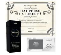 KAÏDENSÏ Addio al Celibato Gadget - Pergamena Condannato a Nozze Originale - Idea Scherzo Elegante Sposo