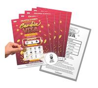 KAÏDENSÏ Gratta e Vinci Personalizzato Donna Incinta - 5 Biglietti Annuncio Gravidanza Sorpresa ai Nonni - Diventerai Nonno Papà Zio Zia