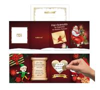 KAÏDENSÏ Gratta e Vinci Personalizzato la Risposta da Babbo Natale - Idea Regalo Bambini Natale Originale - Biglietto Grattabile Natalizio - Idee Regali Originali Bambino Bambina