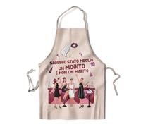 KAÏDENSÏ Grembiule Addio al Nubilato Sposa - Gadget Team Bride - Accessori Festa Meglio Mojito che Marito - 60x70 cm Rosa Oro Shimmer Idrorepellente