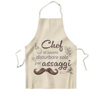 KAÏDENSÏ Grembiule Barbecue Uomo Donna - Grembiule Cucina Divertente - Idea Regalo Gadget Originale