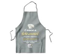 KAÏDENSÏ Grembiule Cucina Donna Divertente - Regalo Compleanno 60 Anni - Gadget Saggio Il Segreto è Chiamare Piatto Fusion - 60x70 cm Verde Pastello Idrorepellente