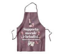 KAÏDENSÏ Grembiule Team Bride Addio al Nubilato - Gadget Amiche Sposa Divertente - Accessori Festa Supporto Morale e Brindisi - 60x70 cm Rosa Luxury Idrorepellente