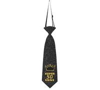 KAÏDENSÏ Idea Regalo Compleanno 50 Anni Uomo - Cravatta 45x16 cm Elegante Cinquantenne - Idee Regali Divertenti - Gadget Scherzo Originale