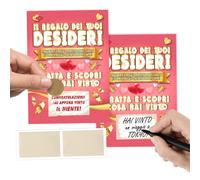 KAÏDENSÏ Idea Regalo San Valentino per Lui Lei - Gratta e Vinci Personalizzato Scherzo Il Niente