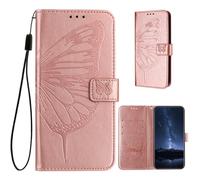 KAIDON Custodia protettiva in pelle PU per TCL 605 - modello PT02-1 (rosa rosa)