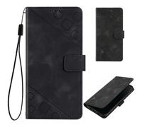 KAIDON Custodia protettiva in pelle PU per TCL 605 - modello PT05-1 (nero)
