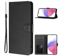 KAIDON Custodia protettiva in pelle PU per TCL 605 - modello PT08-1 (nero)