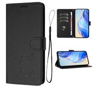 KAIDON Custodia protettiva in pelle PU per TCL 605 - modello PT10-1 (nero)