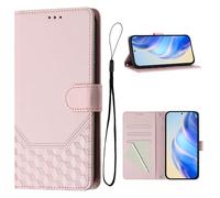 KAIDON Custodia protettiva in pelle PU per TCL 605 - modello PT11-1 (rosa)