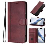 KAIDON Custodia protettiva in pelle PU per TCL 605 - modello PT16-1 (rosso vinaccio)