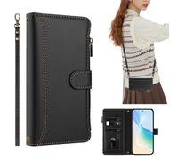 KAIDON Custodia protettiva in pelle PU per TCL 605 - modello PT17-2 (nero)