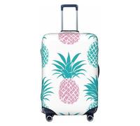 Kaifanee Copertura elastica per bagagli da viaggio, protezione per valigia, carino, gatto nero, stampa chic, antigraffio, adatta per bagagli da 58 a 66 cm, Ananas colorato., L(27"-30" Suitcase)