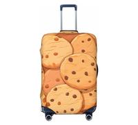 Kaifanee Copertura elastica per bagagli da viaggio, protezione per valigia, città e statua della libertà, antigraffio, adatta per bagagli da 45 a 81 cm, Biscotti con gocce di cioccolato, L(27"-30"