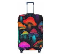 Kaifanee Copertura elastica per bagagli da viaggio, protezione per valigia, colorata con fiocchi di neve e fiocchi di neve, antigraffio, adatta per bagagli da 31 a 32 pollici, Funghi Colorati,