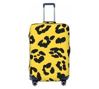 Kaifanee Copertura elastica per bagagli da viaggio, protezione per valigia, con grazioso elefantino sotto l'ombrello, copertura antigraffio per bagagli da 31-32 pollici, Stampa leopardata, M(23"-26"