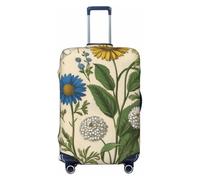 Kaifanee Copertura elastica per bagagli da viaggio, protezione per valigia, Independence Day Fireworks Valigia, antigraffio, adatta per bagagli da 45 a 81 cm, Piante da giardino, L(27"-30" Suitcase)