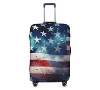 Kaifanee Copertura elastica per bagagli da viaggio, protezione per valigia, Independence Day Fireworks Valigia, antigraffio, adatta per bagagli da 45 a 81 cm, Bandiera americana del giorno