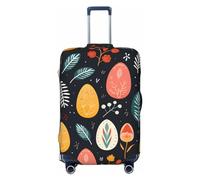 Kaifanee Copertura elastica per bagagli da viaggio, protezione per valigia, Independence Day Fireworks Valigia, antigraffio, adatta per bagagli da 45 a 81 cm, Uova di Pasqua colorate., L(27"-30"