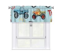 Kaifanee Mantovana corta a 1 pannello, 137 x 45 cm, simpatica mantovana per finestrini di auto, camion, per cucina, bagno, lavanderia
