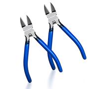 KAIHAOWIN 2 Pezzi Pinza a Taglio Laterale, Tronchese per Ferro 160 mm, Tronchesi per Elettronica con Molla, Tagliafili di Precisione e Tronchese Laterale per Artigianato e Gioielli