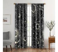 KaiHeBeding Tende per Interni Simboli delle costellazioni, L70 x A145cm 2 Pezzi - Tende Oscuranti Linee di scie stellari, Finestre Camera da Letto Soggiorno, Arredamento Casa, con Occhielli