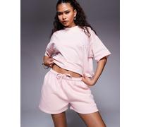 Kaiia - Pantaloncini della tuta rosa tenue con dettaglio in rilievo in coordinato 42