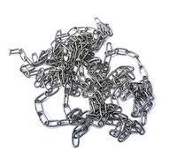 KAIISSA Catena in acciaio inossidabile 304, resistente e brillante, saldata, per recinzioni e camminare con il cane, catena altalena, asciugatura vestiti, carico massimo 15 kg, 1,5 mm