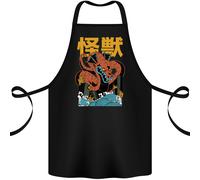 Kaiju Dragone King Ghidorah Giapponese Monster Cotone Grembiule 100% Biologico