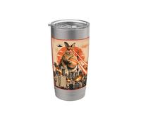Kaiju Easter Bunny Tokyo Funny Egg Hunt Japanese Vibe Bicchiere termico in acciaio inox doppia parete